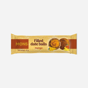 Mons Plněné datlové kuličky s mangem 45g