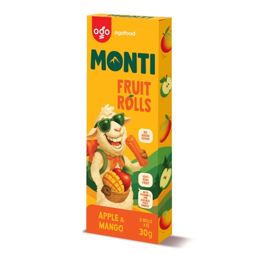 Monti ovocná trubička jablko a mango