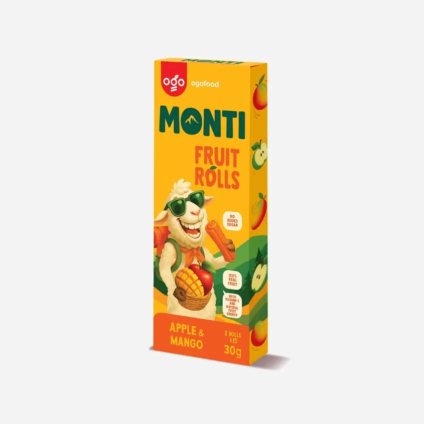 Monti ovocná trubička jablko a mango