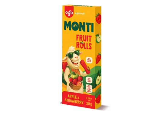 MONTI ovocná trubička "Jablko-Jahoda" 30g (2x15g)