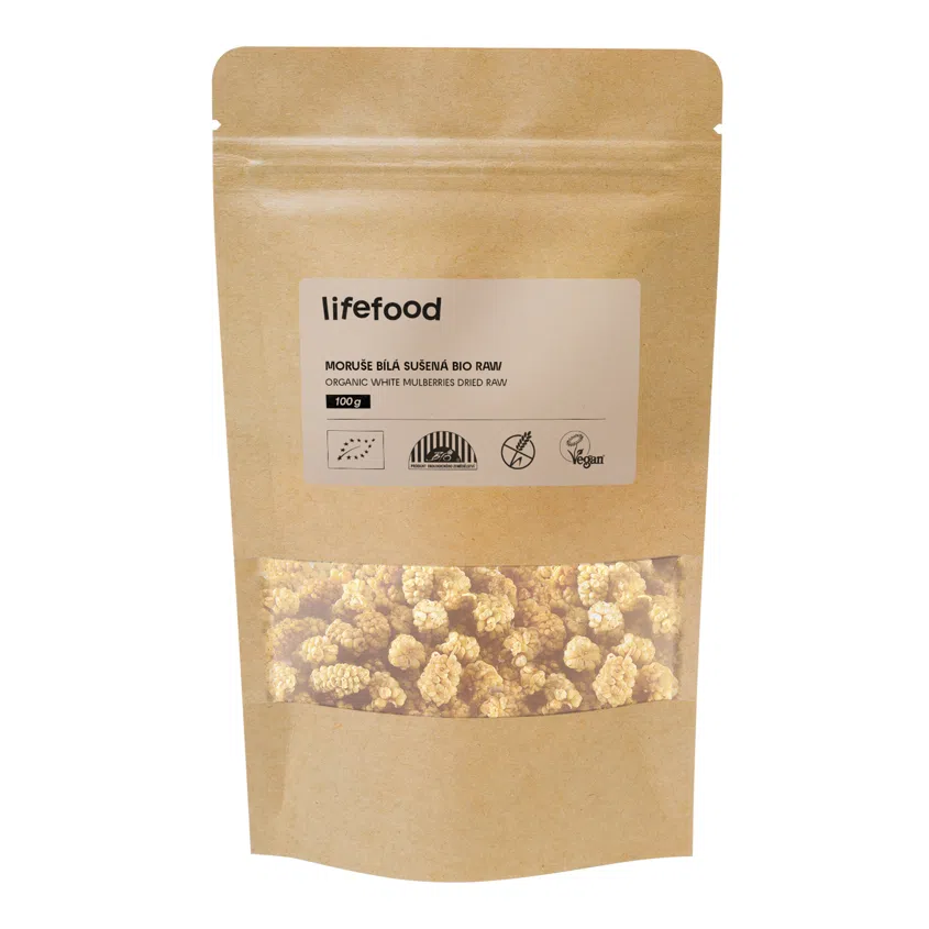 Moruše bílá sušená RAW BIO