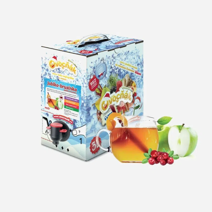 Mošt jablko a brusinka