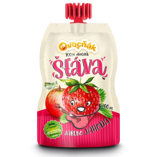 Mošt jablko - jahoda