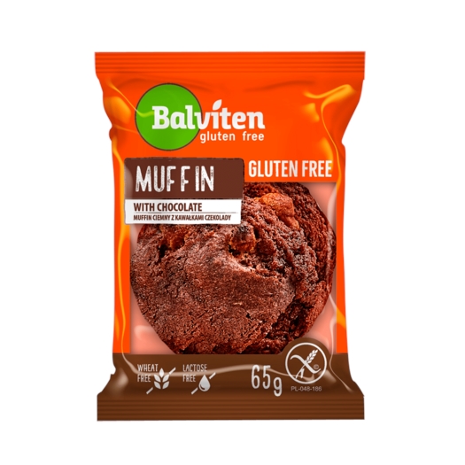 Muffin čokoládový s kousky čokolády bez lepku