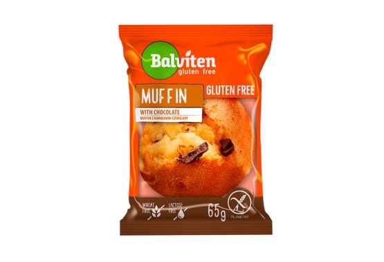 Muffin svetlý s kúskami čokolády bez lepku