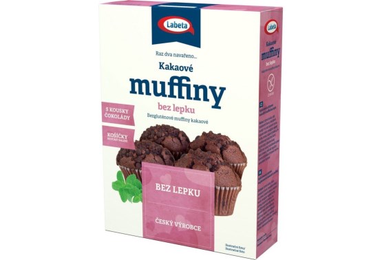 Muffiny kakaové bez lepku