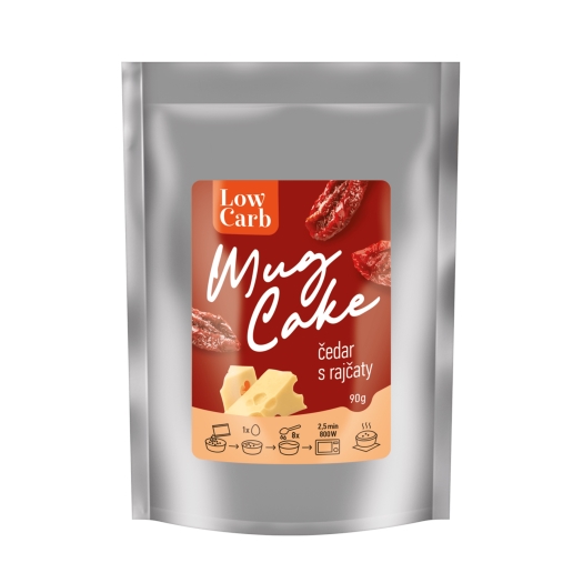 Mug cake čedar s rajčaty Low carb