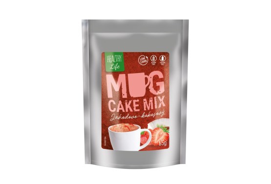 Mug cake jahodovo-kokosový low carb