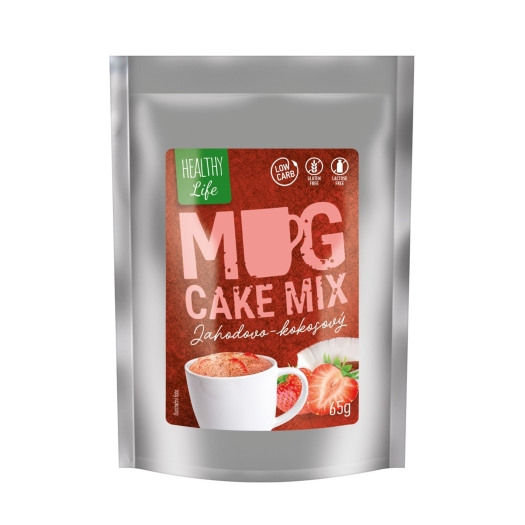 Mug cake jahodovo-kokosový low carb