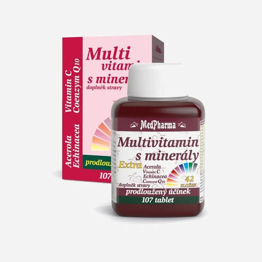 Multivitamin s minerály +extra C,Q10 107 tablet