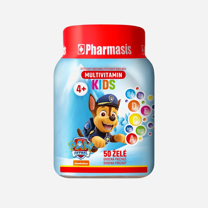 Multivitamínové želé bonbóny pro děti Tlapková patrola modré