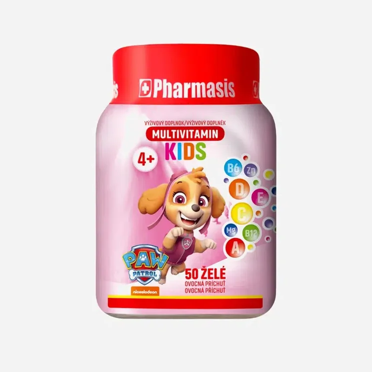Multivitamínové želé bonbóny pro děti Tlapková patrola růžové - expirace