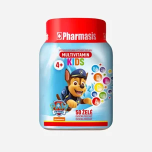 Multivitamínové želé cukríky pre deti PAW PATROL - modré - expirace