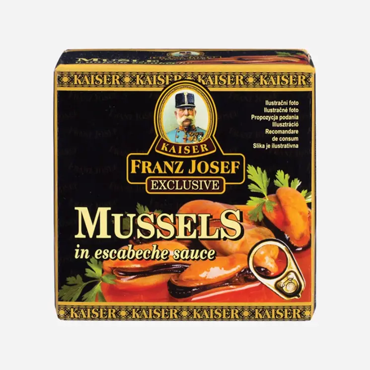 Mušle v nálevu Escabeche 6 x 80 g
