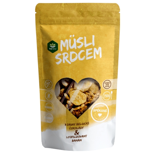 Müsli srdcem Čoko trio a banán