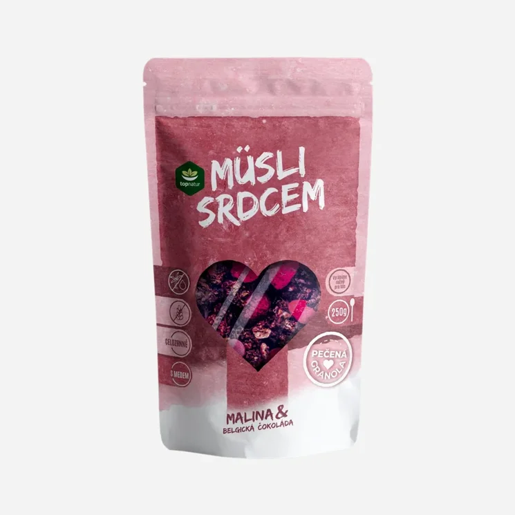 Müsli srdcem malina a čokoláda 6 x 250 g