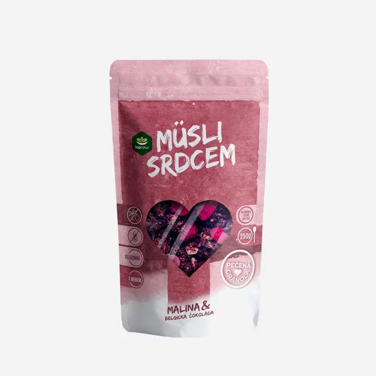 Müsli srdcem malina a čokoláda 6 x 250 g