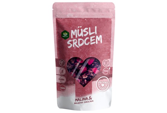 Müsli srdcem Malina&Čokoláda 250g