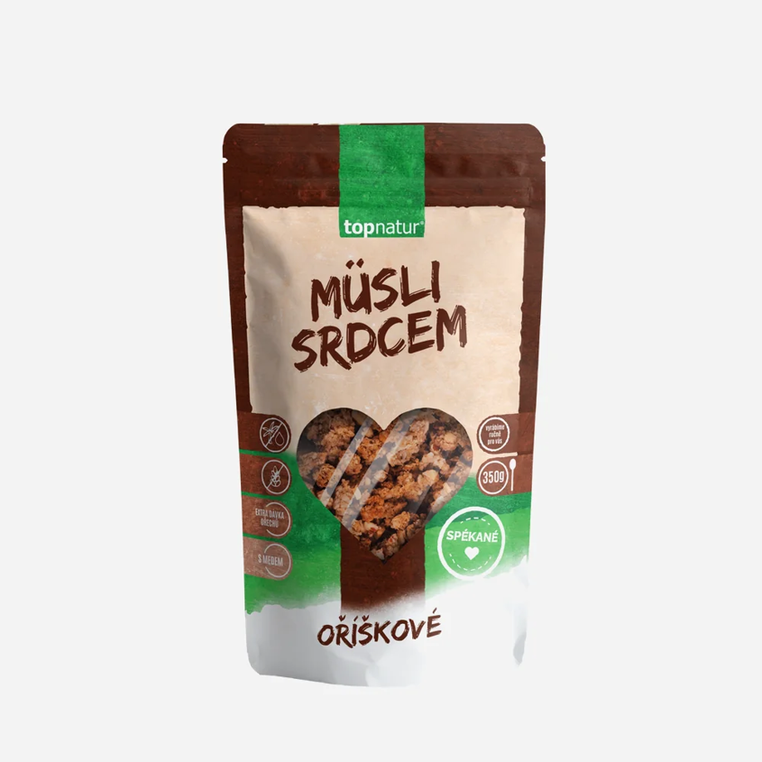 Müsli srdcem oříškové