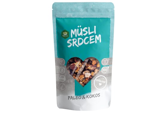 Müsli srdcem Paleo a Kokos 350g