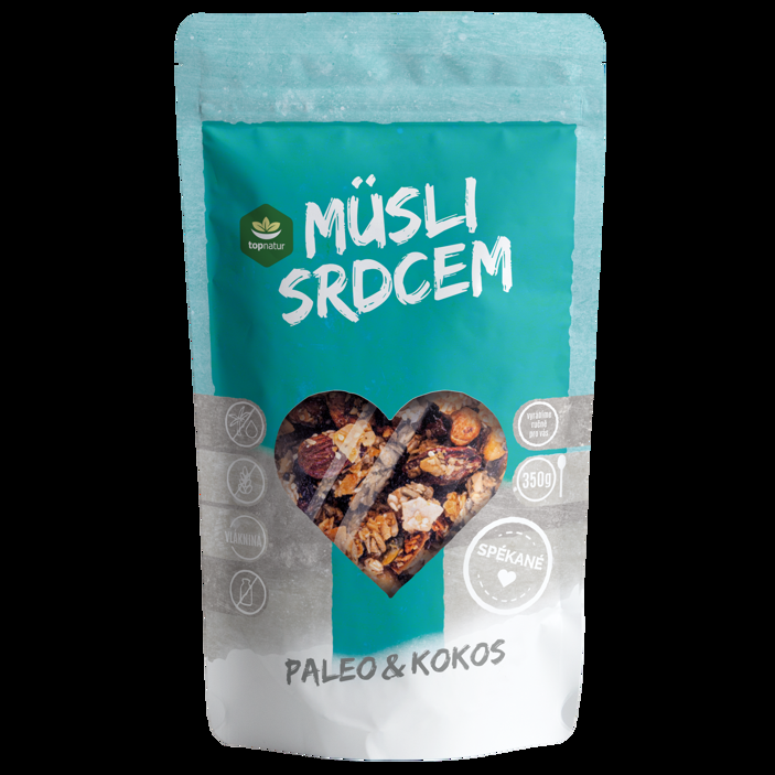 Müsli srdcem paleo a kokos