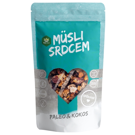 Müsli srdcem paleo a kokos