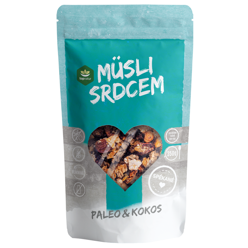 Müsli srdcem paleo a kokos