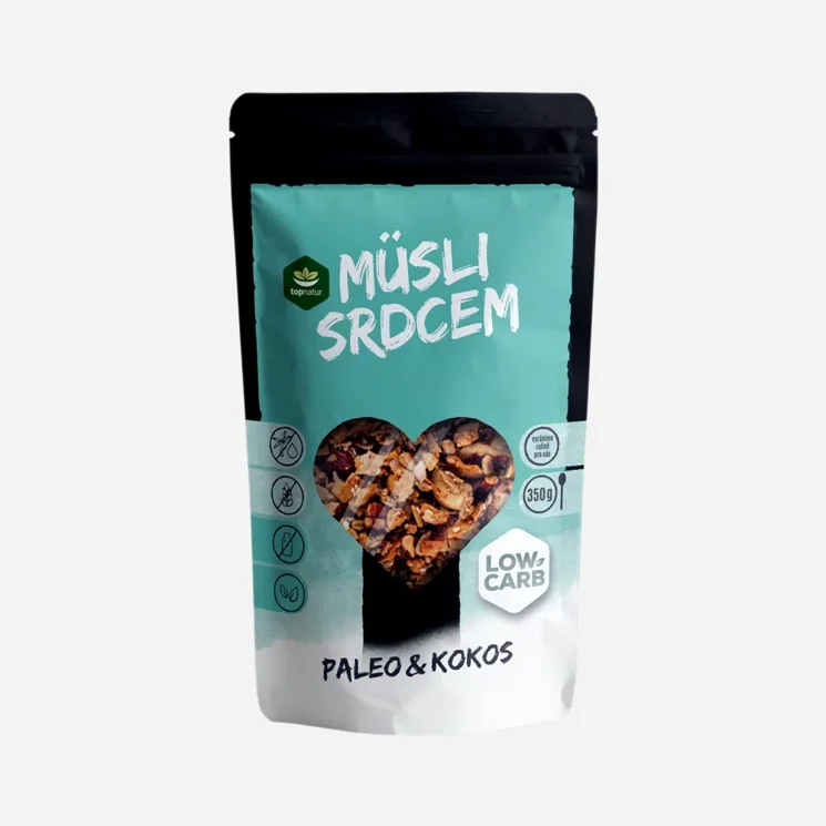 Müsli srdcem paleo a kokos Low carb 6 x 350 g