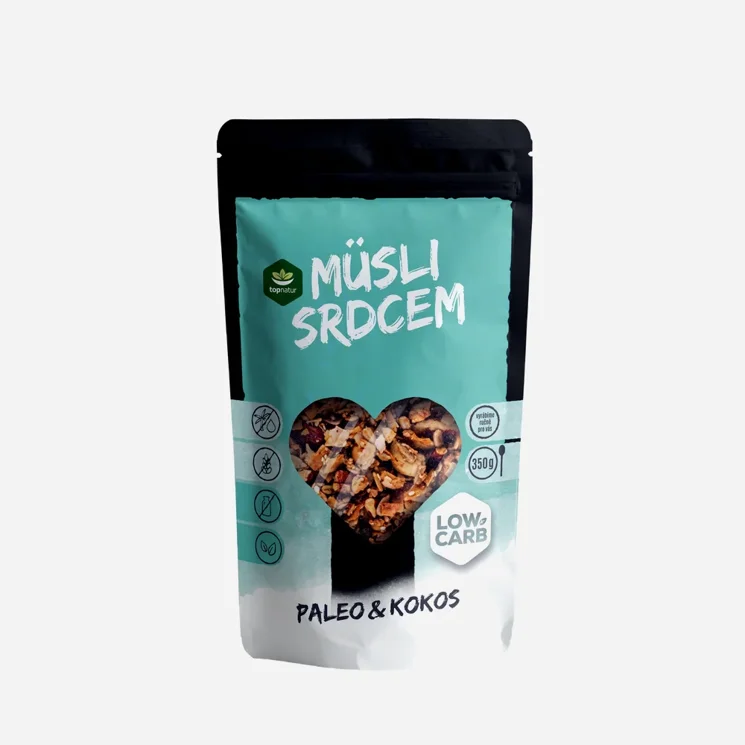 Müsli srdcem paleo a kokos Low carb 6 x 350 g