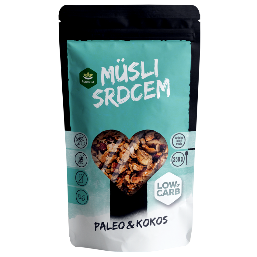 Müsli srdcem paleo a kokos Low carb