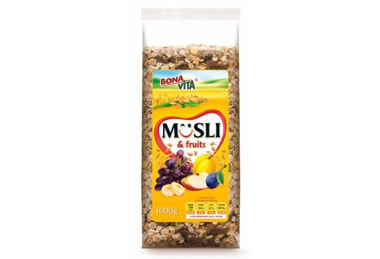 Musli sypané s ovocím