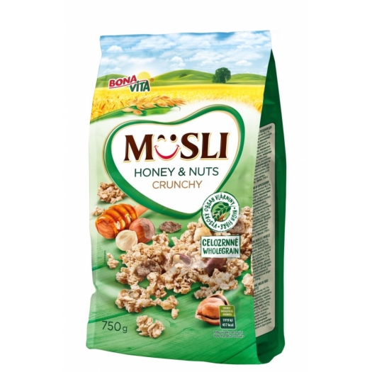 Musli zapékané s medem a ořechy