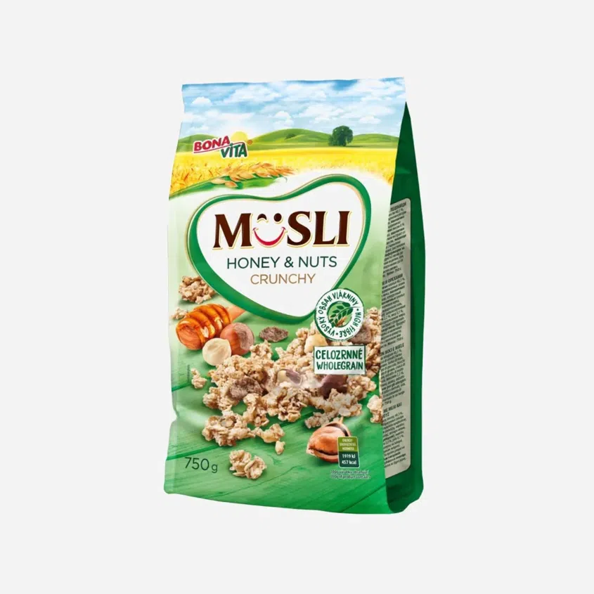 Musli zapékané s medem a ořechy