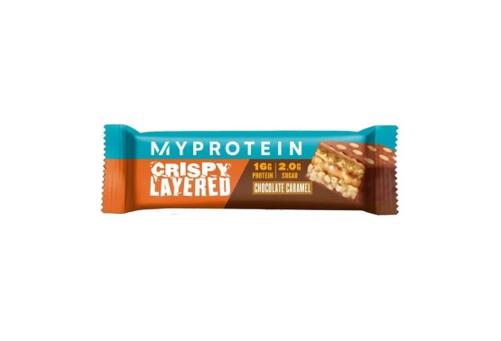 Myproteín Tyčinka cripsy layered bar - čokoláda a karamel
