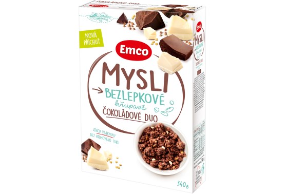 Mysli bezlepkové čokoládové duo