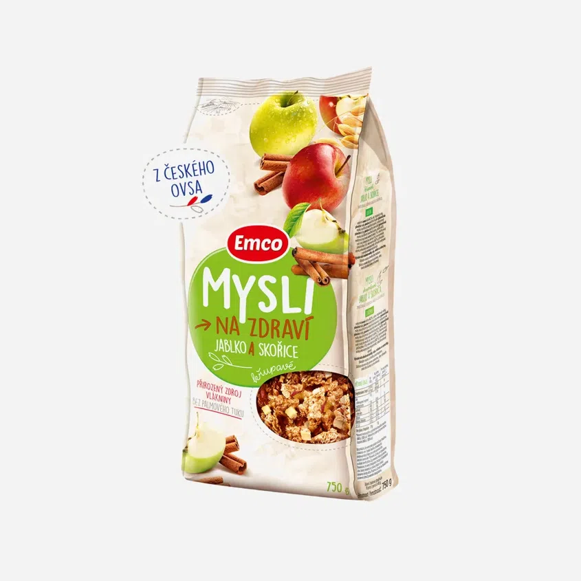 Mysli jablko a skořice