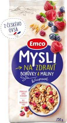 Mysli křupavé - Borůvky a maliny 6 x 750 g