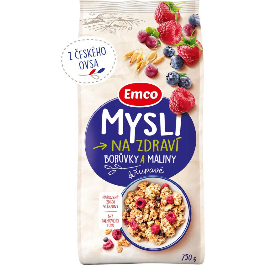 Mysli křupavé - Borůvky a maliny