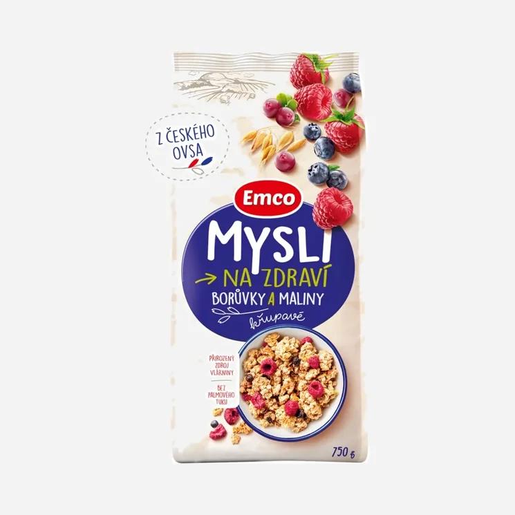 Mysli křupavé - Borůvky a maliny