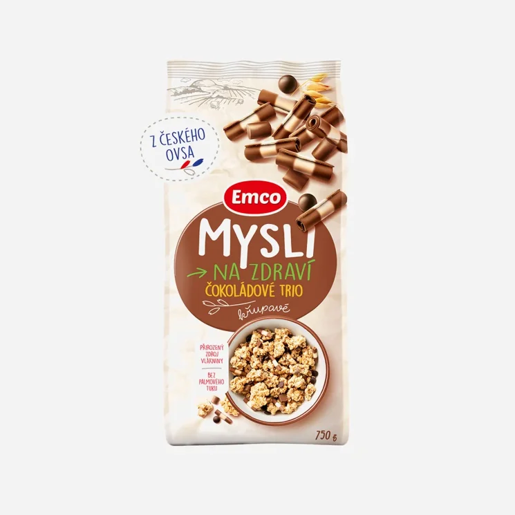 Mysli křupavé - Čokoládové trio 6 x 750 g