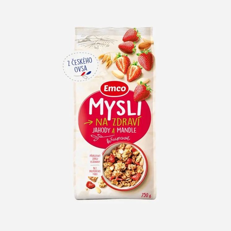 Mysli křupavé - Jahody a mandle 6 x 750 g