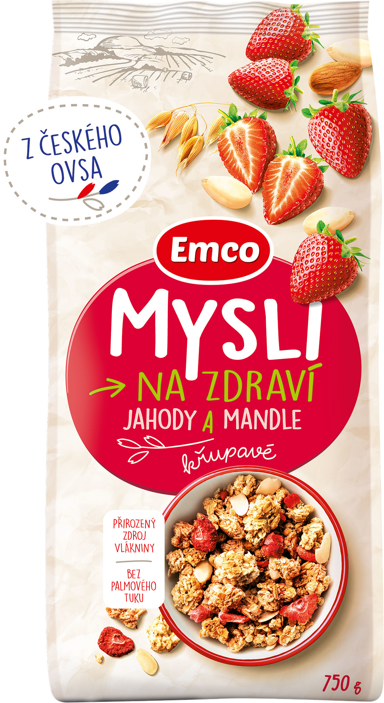Mysli křupavé - Jahody a mandle