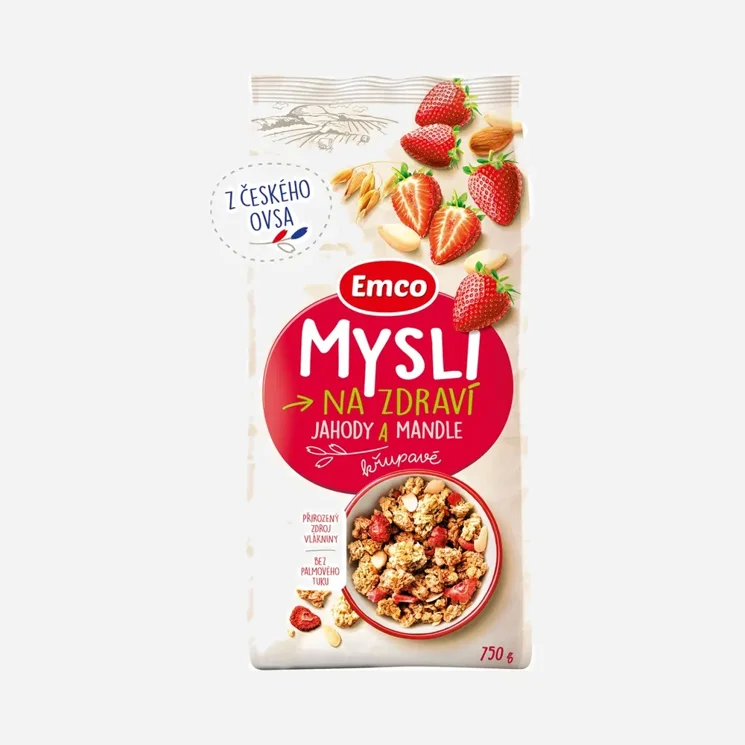 Mysli křupavé - Jahody a mandle
