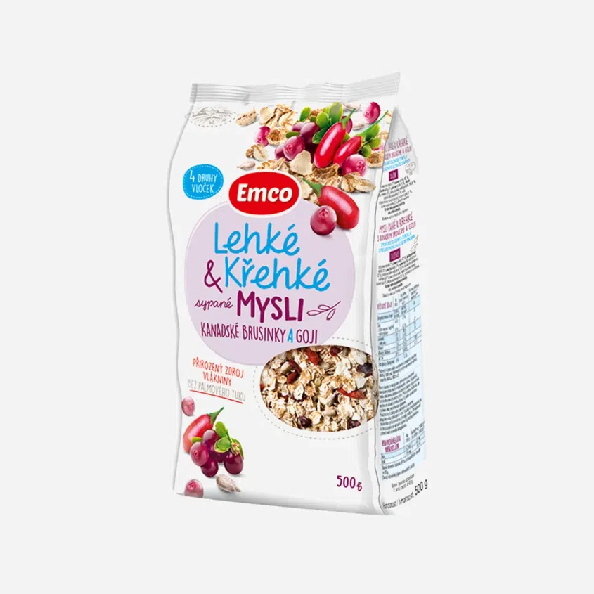 Mysli Lehké a křehké - kanadské brusinky a goji