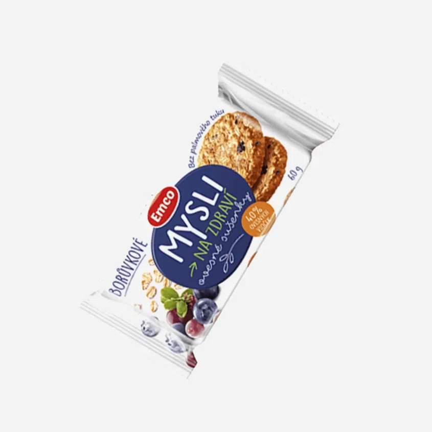 Mysli Ovesné sušenky borůvka
