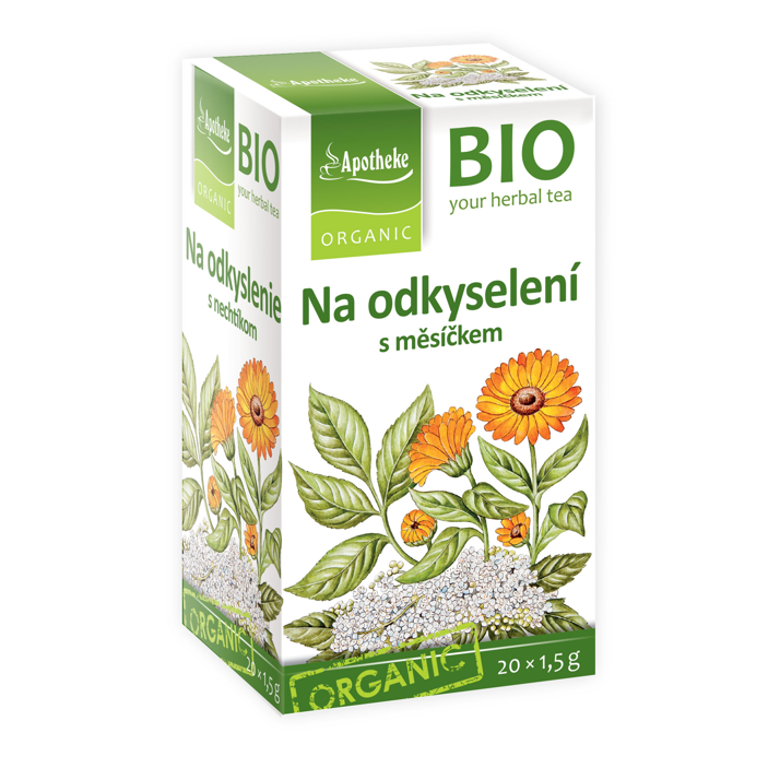 Na odkyselení čaj s měsíčkem BIO