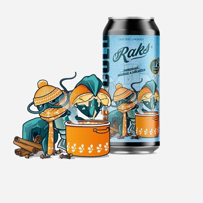 Nápoj hot and cold pomeranč, hřebíček a skořice