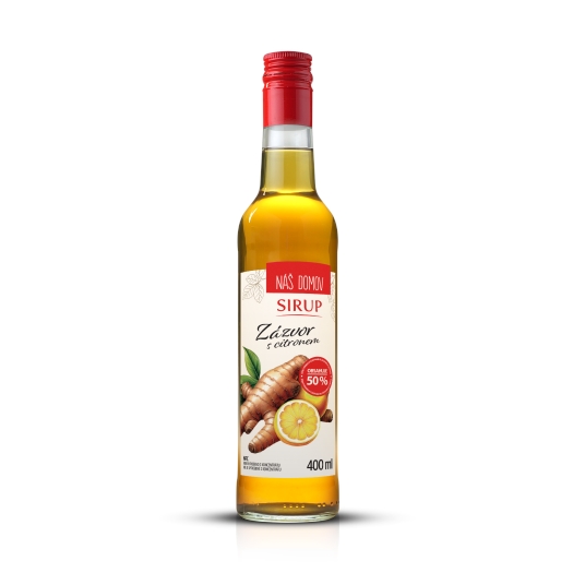 Náš domov sirup zázvor s citronem