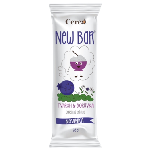 New bar tvaroh a borůvka 28 g