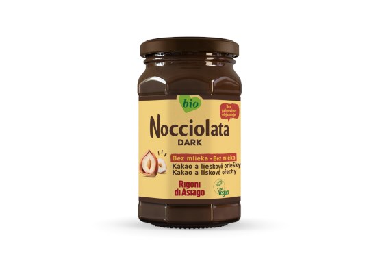 Nocciolata tmavá bez mléka BIO